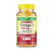 Spring Valley Omega-3 Fish Oil Softgels, Lemon, 500 mg, 60 Count