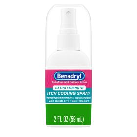 Benadryl Extra Strength Anti-Itch Cooling Spray;  Travel Size;  2 fl oz