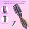 Kinga Hair Dryer Brush Blow Dryer Brush in One Professional 5 in 1 One Step Hot Air Brush Hoot Tools Blowout Brush Hair Dryer and Volumizer 1 Pack (Pu