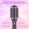 Kinga Hair Dryer Brush Blow Dryer Brush in One Professional 5 in 1 One Step Hot Air Brush Hoot Tools Blowout Brush Hair Dryer and Volumizer 1 Pack (Pu