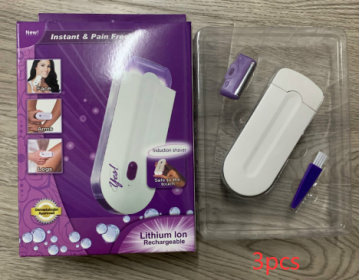 Women's USB Electric Induction Electric Hair Remover (Option: Small color box packaging-AU-3pcs)